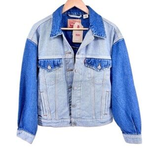 Levi's Blue Contrast Denim Jacket
